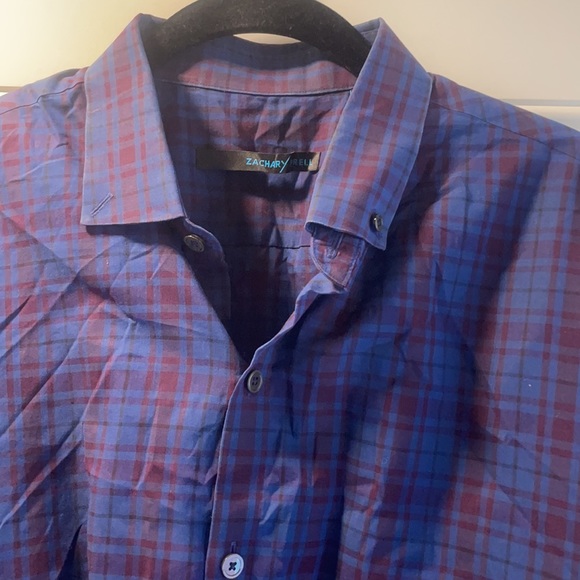 Long Sleeve Plaid Button Down - Picture 2 of 3